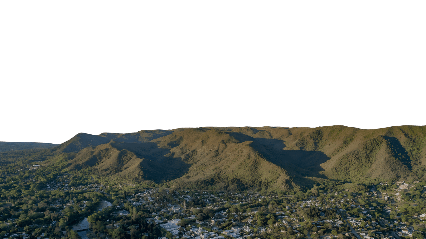 Vista panorámica de las sierras de Calamuchita